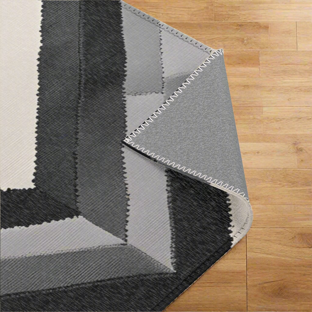 Grey Chevron Rug